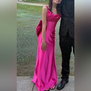 Jovani Fuchsia Prom Dress